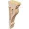 Ekena Millwork 3"W x 6"D x 18"H Thin Mayflower Rough Cedar Woodgrain TimberThane Corbel, Primed Tan CORUR03X06X18MAYRCPR - alternate 2